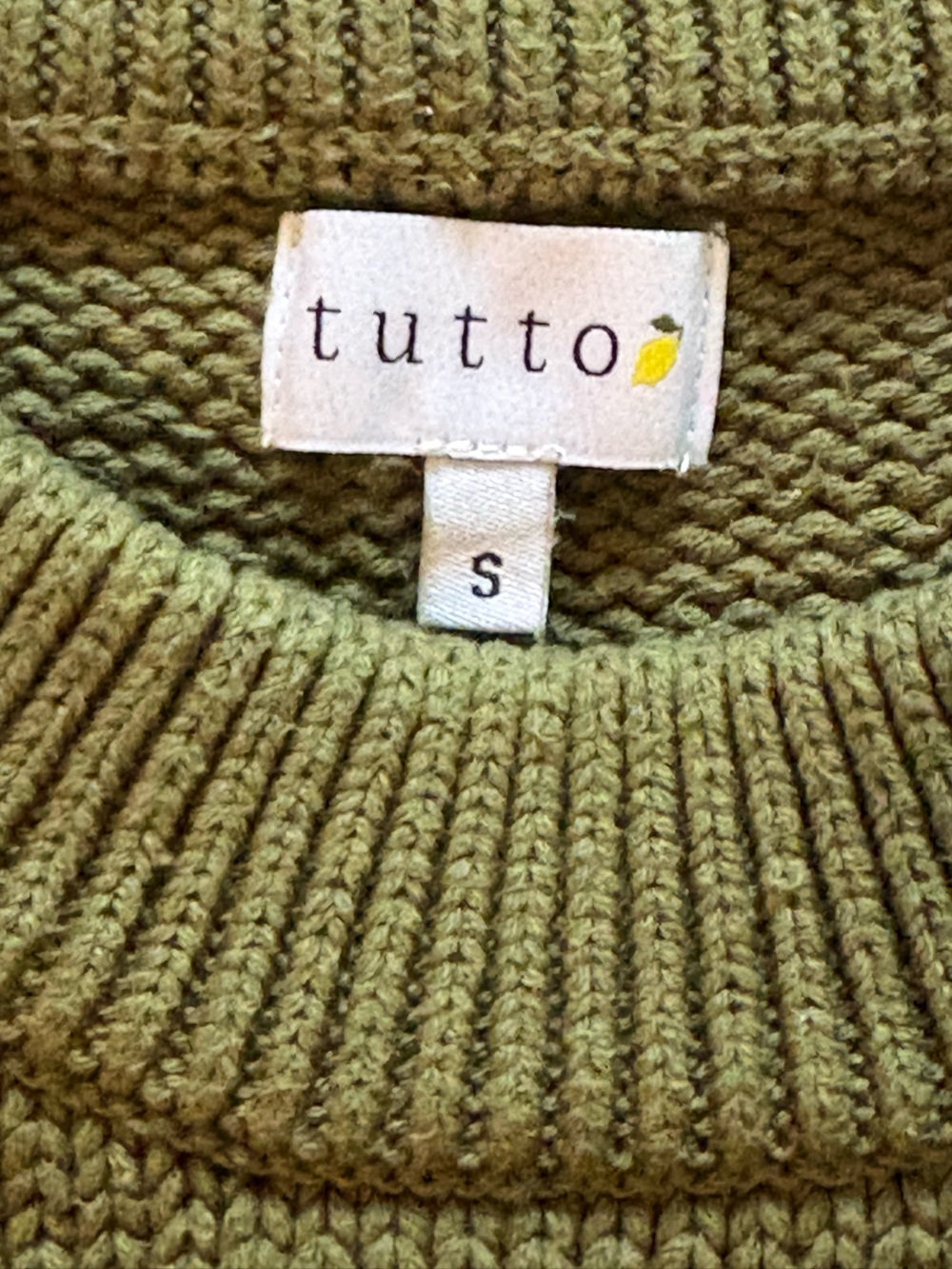 Olive & Yellow Striped Crew Sweater - Picture 2 of 4